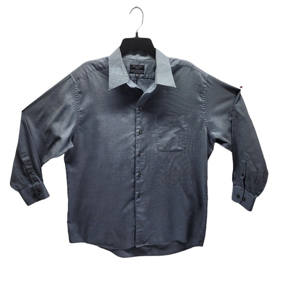 Vintage Dockers  Men's Casual Shirt Button Down Size LG  Gray Check Hong Kong - Picture 1 of 8